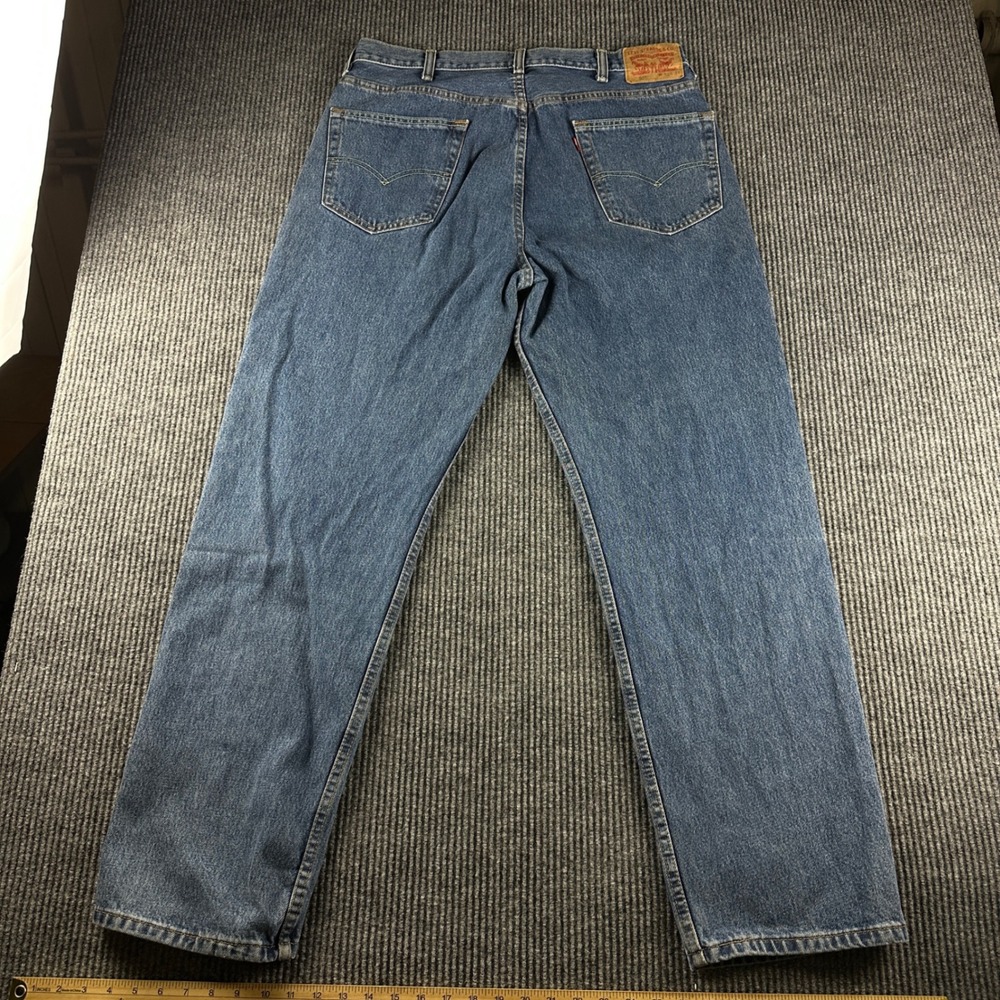 Levis 550 Relaxed Fit Jeans Mens 38x34 Blue Denim Medium Wash 100% Cotton